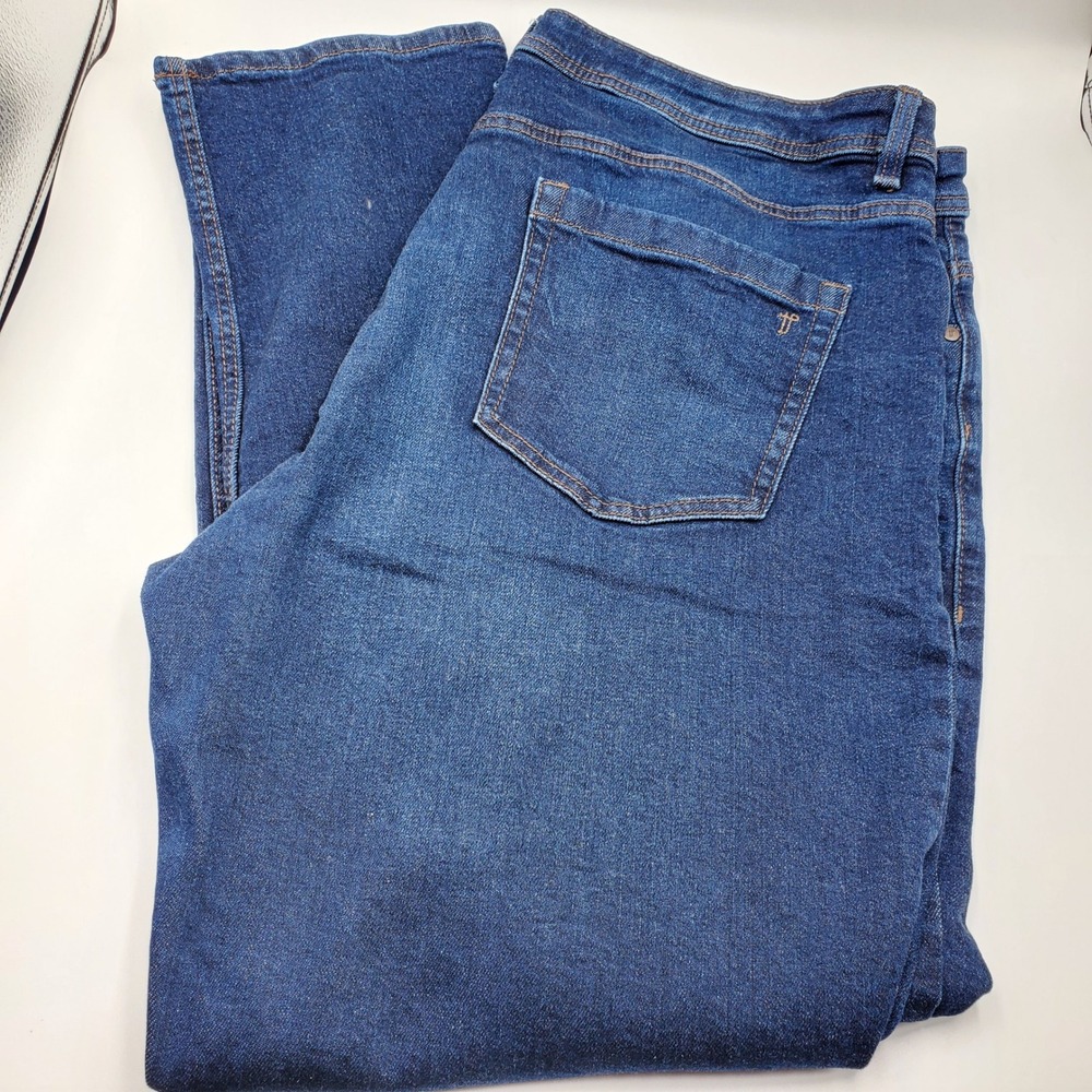 The Perfect Jean NYC Athletic Fit Mens Dark Wash Stretch Jeans 40x30 JU9V3DMRN